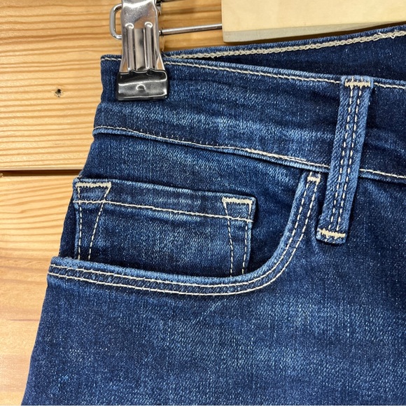 Frame Denim 27 Le Skinny de Jeanne Crop Dark Wash Stretch Denim - Picture 9 of 14